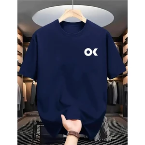 Ok Yazı Baskılı Basic T-Shirt