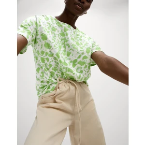 Marks & Spencer Pamuklu Desenli Kısa Kollu T-Shirt