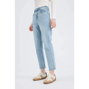Mary Vintage Straight Fit Yüksek Bel Düz Paça Jean Kar Yıkamalı Pantolon D7981AX25SP