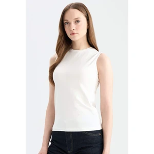 Regular Fit Bisiklet Yaka Basic Düz Kolsuz Atlet E7619AX25SP