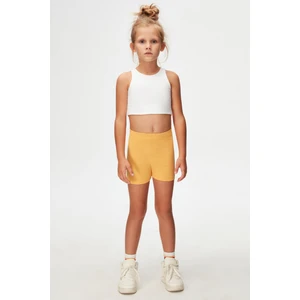 Kavun Sarı Basic Kız Çocuk Dans Şort