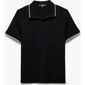 Kontrast Detaylı Pamuklu Kısa Kollu Slim Fit Polo Yaka Tişört