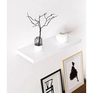 Dekoratif Duvar Rafı Parlak Beyaz 70 x 14