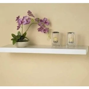 Nifi Art Duvar Rafı-Gizli Bağlantılı Parlak Beyaz Uçan Raf-Ebat 90 cm *20 cm