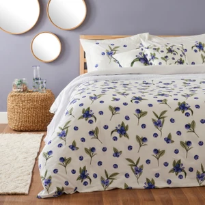 Bella Maison Pamuk Ranforce Blueberry Tek Kişilik Nevresim Seti (160 x 220  cm )