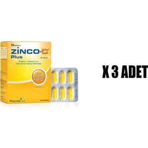 Zinco-C Plus 15 Mg 30 Tablet 3 Adet