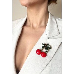Büyük Tatlı Kiraz Broş Yaka Iğnesi