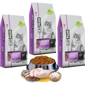 Düşük Tahıllı Hipoalerjenik Tavuklu Hamsili Kısırlaştırılmış Kedi Maması 1,5 kg x 3 Adet