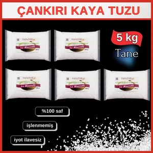 Hanzade Bitkisel 84 Mineralli Çankırı Kristal Tane Kaya Tuzu 5 Kg