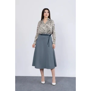 Kadın Çan Model Iç Göstermeyen Balon Etek Puf Scuba Kloş Volan Etek