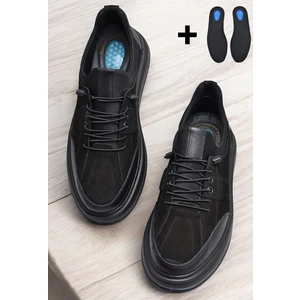 TAB550 Topuk Jelli  Taban  Deri Erkek Ayakkabı Casual Günlük Erkek Ayakkabı Poli Hafif Taban