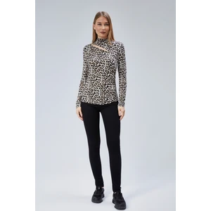 Kadın Omuz Detaylı Uzun Kollu Bluz