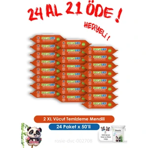 2 xl Vücut Temizleme Havlusu 50'li 24 Al 21 Öde