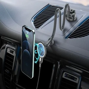 The Wlue Kablosuz 15W Şarj Mıknatıslı Torpido Üstü Araç Içi Telefon Tutucu Magsafe Uyumlu