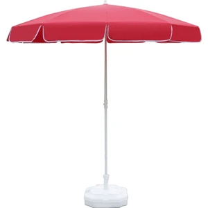 Plaj Şemsiyesi 200/8 Bidonlu - Kırmızı