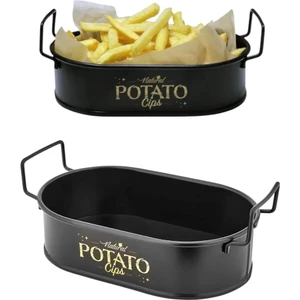 Mini Oval Patates & Cips Sunumluk 21 cm 2ADET