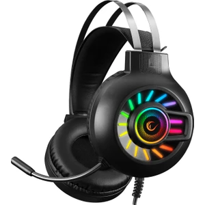 RM-K44 ZENGIBAR Siyah 7.1 Surround RGB Işık Efekti Mikrofonlu Oyuncu Kulaklığı