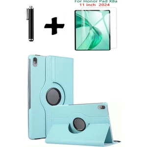 TEKNETSTORE Honor Pad X8A 11 Inç 360° Dönebilen Standlı Tablet Kılıfı Ekran Koruyucu ve Kalem Seti