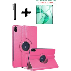 TEKNETSTORE Honor Pad X8A 11 Inç 360° Dönebilen Standlı Tablet Kılıfı Ekran Koruyucu ve Kalem Seti