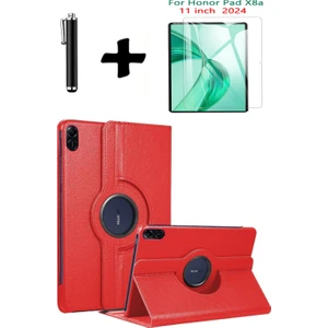 Honor Pad X8A 11 Inç 360° Dönebilen Standlı Tablet Kılıfı Ekran Koruyucu ve Kalem Seti