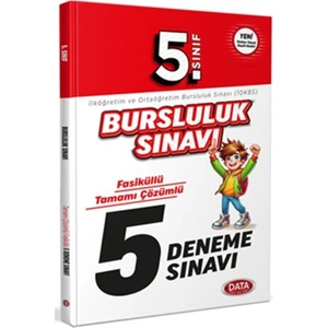 5. Sınıf Bursluluk Sınavı Fasiküllü 5 Deneme Sınavı Data Yayınları