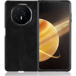 Honor Magic V3 İçin Deri Desenli Plastik Koruma Kılıf - AL3156