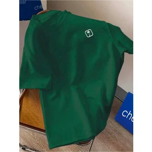 Göğüs Baskılı Basic T-Shirt