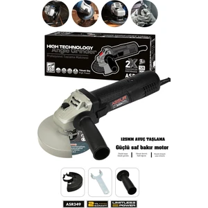 850W Avuç Taşlama Makinesi 125mm Bakır Sargılı Spiral