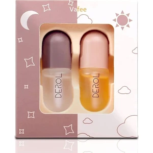 Vafee Derol Doğal Dudak Dolgunlaştırıcı - Nemlendirici, Parlatıcı Dudak Maskesi 5.5ml (Gündüz & Gece)