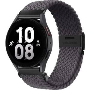 MMP Shop Samsung Galaxy Watch 4 5 6 7 Fe 40 44MM Classic 42 43 46 47MM Uyumlu 20MM Metal Klipsli Örgü Kordon