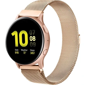 MMP Shop Samsung Galaxy 4 5 6 7 Fe 40 44MM Classic 42 43 46 47MM Uyumlu 20MM Metal Örğü Hasır Manyetik Kordon