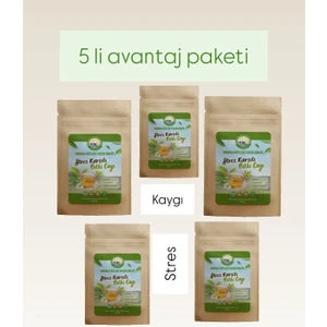 Anadolu Köy Pazarı Strese Karşı Süzen Poşet Çay 5li Avantaj Paketi