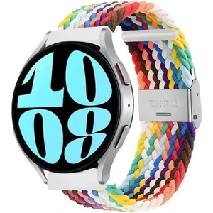 MMP Shop Samsung Galaxy Watch 4 5 6 7 Fe 40 44MM Classic 42 43 46 47MM Uyumlu 20MM Metal Klipsli Örgü Kordon