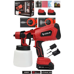 Profesyonel 21V Çift Akülü 300 Mm Vernik Sprey Boya Püskürtme Makinesi