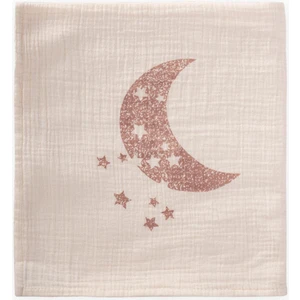 Ay Baskılı Naturel Battaniye 90X100 cm Bakır Baskılı