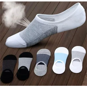 Karayel Çorap 5'çift Pamuklu Sneaker Görünmez Renkli Erkek Çorabı