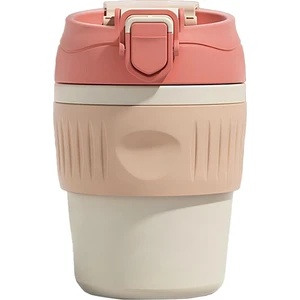 Weather Forecast 316 L Çelik Pembe 350 ml Pipetli Soğuk Sıcak Kahve El Termos Mug CIN846PM