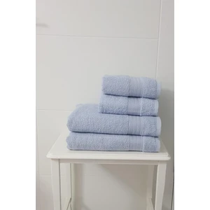 Pamuk Havlu 4 Lü Set ( 2 Adet 70 x 140 Banyo Havlusu + 2 Adet 50 x 90 El Yüz Havlusu) Açık Gri