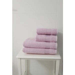 VEROdis Italian Style Pamuk Havlu 4 Lü Set ( 2 Adet 70 x 140 Banyo Havlusu + 2 Adet 50 x 90 El Yüz Havlusu) Pembe