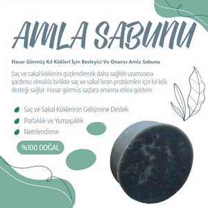 2 Adet Hasar Görmüş Kıl Kökleri İçin Besleyici Ve Onarıcı Amla Sabunu Avantajlı Paket