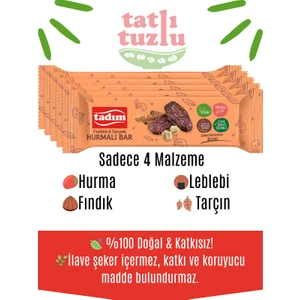 Hurmalı Bar Fındık & Tarçınlı 40 gr x 20 Adet ( Vegan )