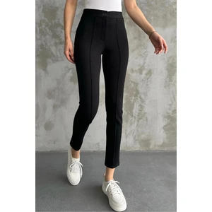 Paw Garage Kadın Diane Yüksek Bel Toparlayıcı Likralı Dar Paça Çimalı Kumaş Pantolon