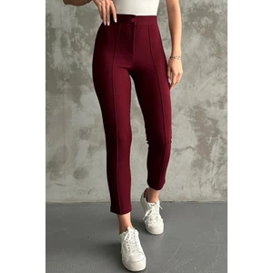 Paw Garage Kadın Diane Yüksek Bel Toparlayıcı Likralı Dar Paça Çimalı Kumaş Pantolon