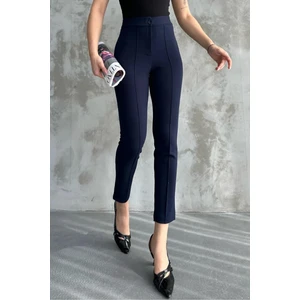 Paw Garage Kadın Diane Yüksek Bel Toparlayıcı Likralı Dar Paça Çimalı Kumaş Pantolon