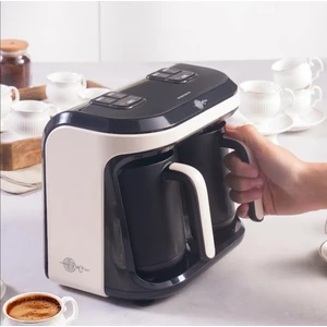 Türk Kahve Makinesi, Közde ve Aromalı Türk Kahvesi, Aynı Anda 2 Cezve Kullanımı 10 Fincan Kapasite