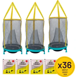 Flies Inn 3'lü Hg Karasinek Tuzağı + 30 Adet 25GR Yem