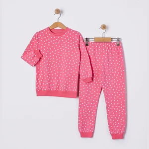 Kalp Desenli Çocuk Pijama Takım