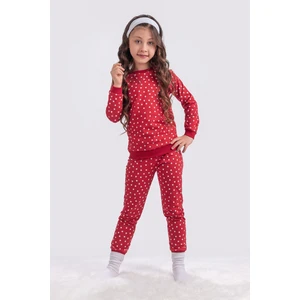 Kalp Desenli Çocuk Pijama Takım