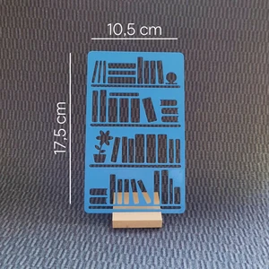 Bullet Journal Kitaplık Şablon Cetvel - Okuma Listesi & Kütüphane Çizimi