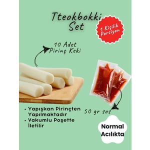 K Bap Food Tteokbokki Seti - Pirinç Keki ve Sos